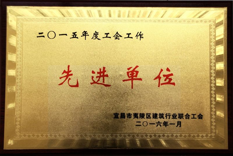 2015年度工会工作先进单位
